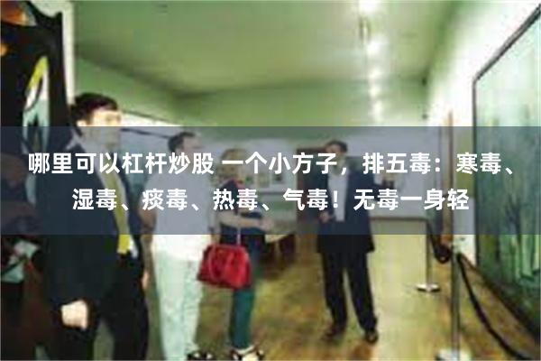 哪里可以杠杆炒股 一个小方子，排五毒：寒毒、湿毒、痰毒、热毒、气毒！无毒一身轻