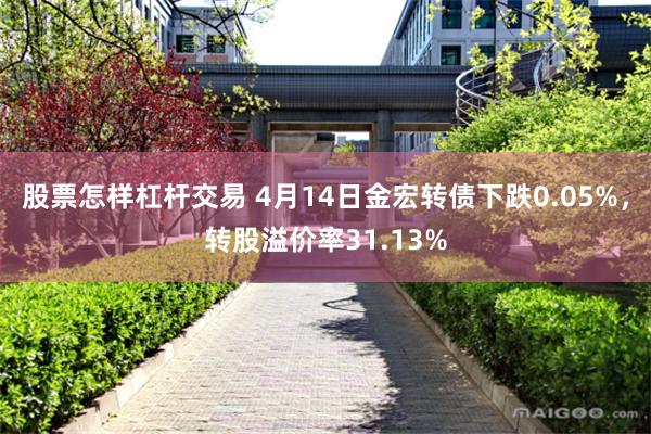 股票怎样杠杆交易 4月14日金宏转债下跌0.05%，转股溢价率31.13%