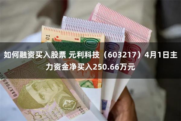 如何融资买入股票 元利科技（603217）4月1日主力资金净