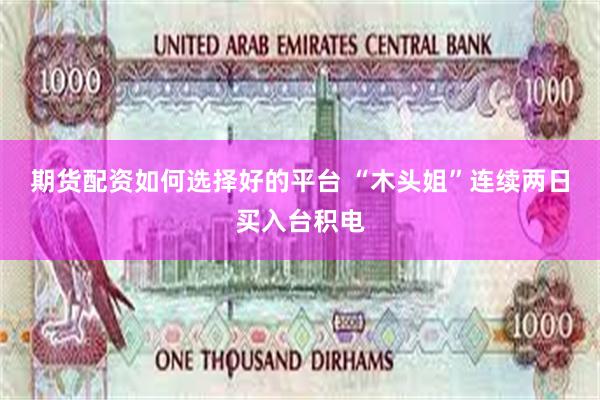 期货配资如何选择好的平台 “木头姐”连续两日买入台积电