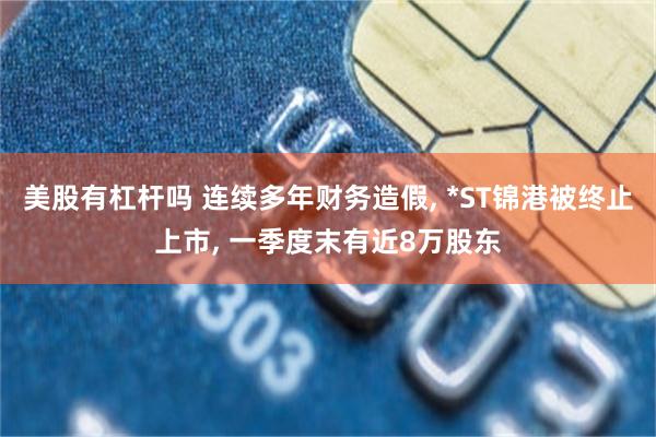 美股有杠杆吗 连续多年财务造假, *ST锦港被终止上市, 一