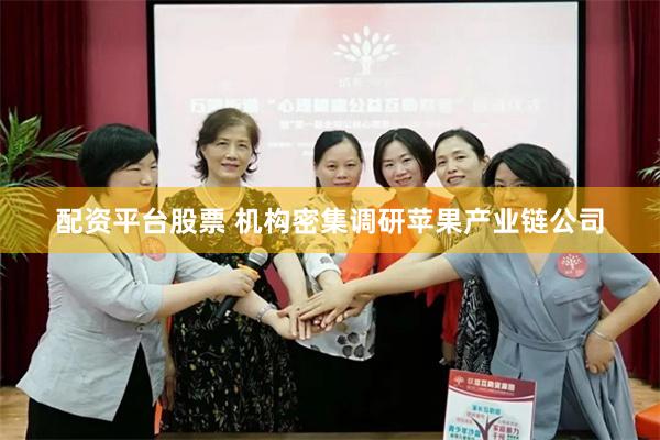 配资平台股票 机构密集调研苹果产业链公司